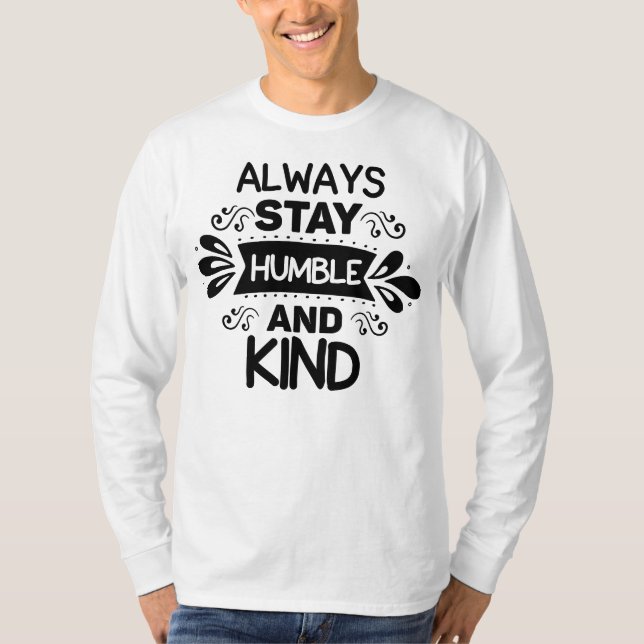 Camiseta Mantente humilde y amable (Anverso)