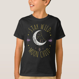 Camiseta Mantente salvaje con Moon Child