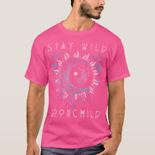 Camiseta Mantente Salvaje Del Sol Y La Luna De Los Niños Yi
