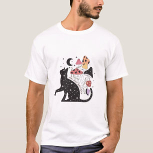Camiseta Mantente salvaje gato para niños de luna