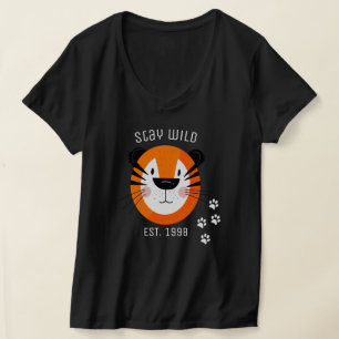 Camiseta Mantente salvaje l Este 1998 l Mujeres de tigre Ad