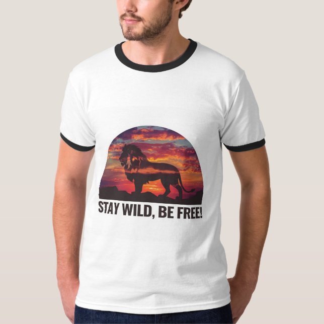 Camiseta "Mantente Salvaje, Sé Libre: ¡Acepta Tu Espíritu!" (Anverso)