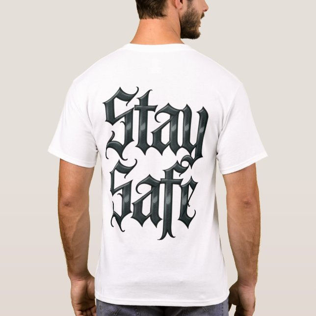 Camiseta Mantente Seguro (Reverso)