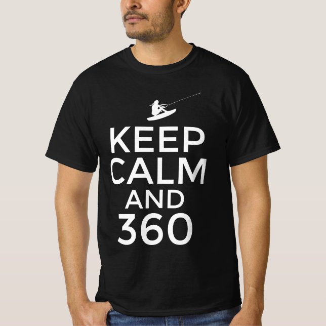 Camiseta Mantente tranquilo y 360 (Anverso)