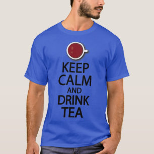 Camiseta Mantente tranquilo y bebe té 15