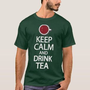 Camiseta Mantente tranquilo y bebe té 20
