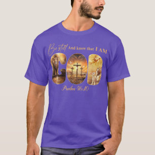 Camiseta Mantente Y Sé Que Soy Dios Cristiano León Ella