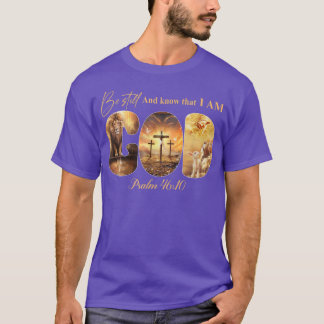 Camiseta Mantente Y Sé Que Soy Dios Cristiano León Ella