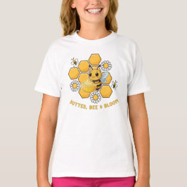 Camiseta Mantequilla, abeja y flor