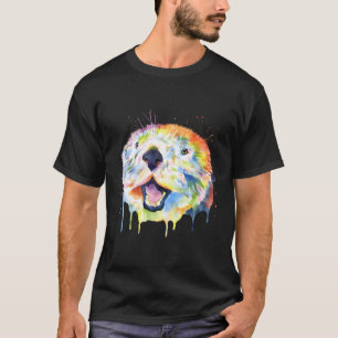 Camiseta Mantequilla colorida del mar de salpicaduras