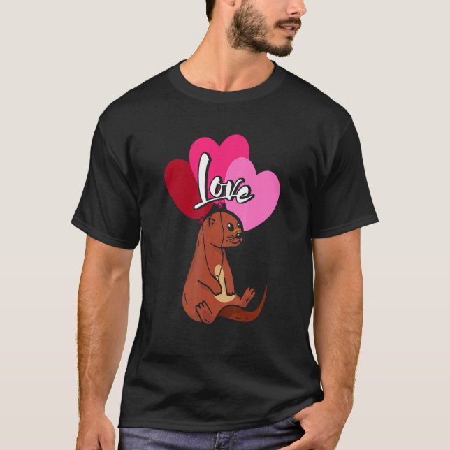 Camiseta Mantequilla con globos El día de San Valentín de a (Anverso)