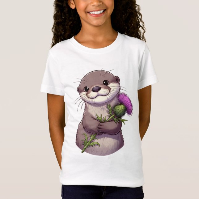 Camiseta Mantequilla de acuarela y fragmento (Anverso)