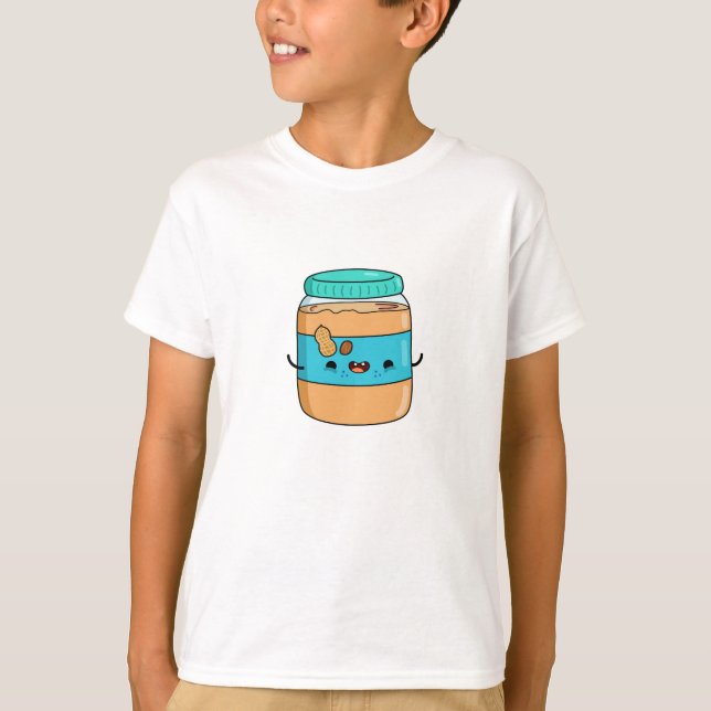 Camiseta Mantequilla de cacahuate de Kawaii (Anverso)