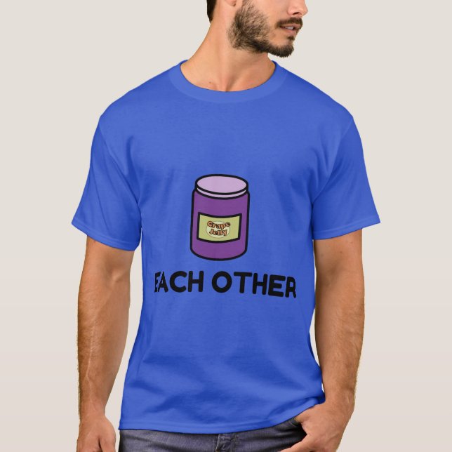 Camiseta Mantequilla de cacahuate y gelatina de pareja (Anverso)