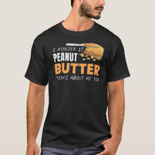 Camiseta Mantequilla de cacahuete piensa en mí Gráfica de c