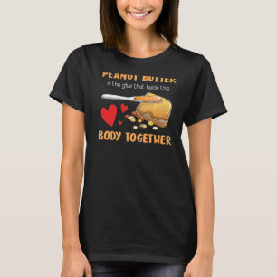 Camiseta Mantequilla de cacahuete sujeta este gráfico de al