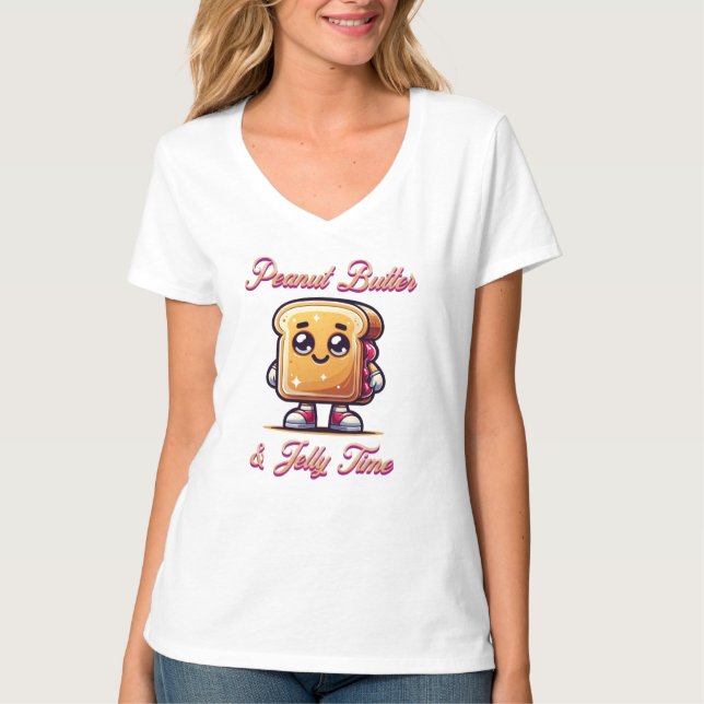 Camiseta Mantequilla de cacahuete y tiempo de gelatina (Anverso)