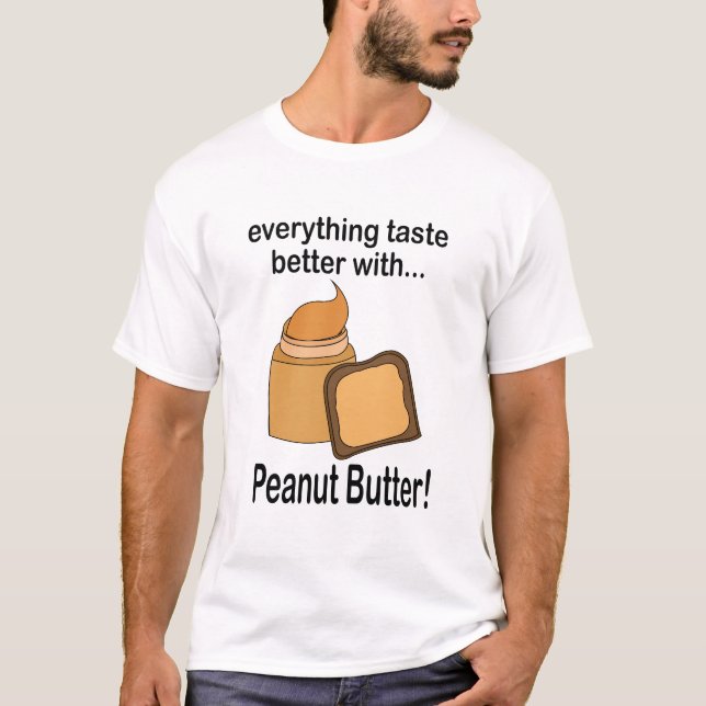 Camiseta Mantequilla De Maní Comida Divertida (Anverso)