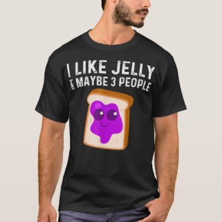 Camiseta Mantequilla De Maní Cuta Y Hombres De Arte Jelly M