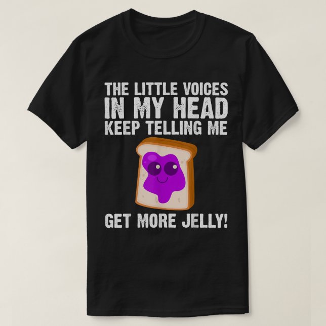Camiseta Mantequilla De Maní Cuta Y Hombres De Arte Jelly M (Diseño del anverso)