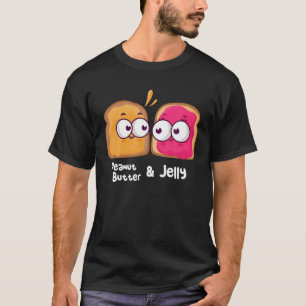 Camiseta Mantequilla De Maní Kawaii Y Tostada De Jelly Mata