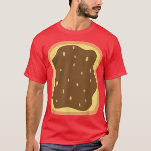 Camiseta Mantequilla de maní tostada perezoso DIY Halloween