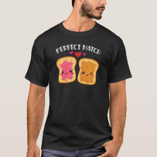 Camiseta Mantequilla De Maní Y Jelly Perfecto Coincidencia