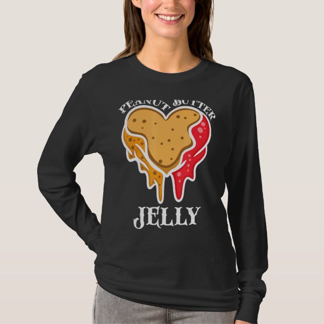 Camiseta Mantequilla de mantequilla de cacahuete Jelly Pare (Anverso)