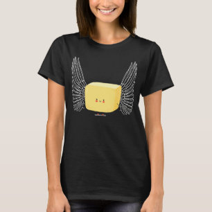 Camiseta Mantequilla de mantequilla volando con un palo de 