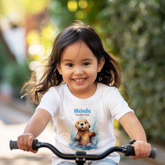 Camiseta Mantequilla de mar de bebé en salpicaduras de agua