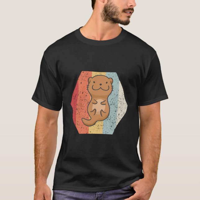 Camiseta Mantequilla de mar retro de Otter (Anverso)