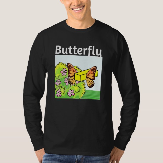 Camiseta Mantequilla De Mariposa Y Salga Del Cocoon Por Enc (Anverso)