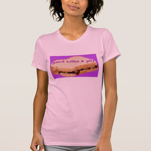 Camiseta MANTEQUILLA del CACAHUETE de las mujeres de la (Anverso)