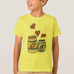 Camiseta Mantequilla del cacahuete del niño divertido y