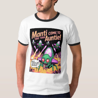 Camiseta Manti Aliens Abduction Party! Defender Arcade '81