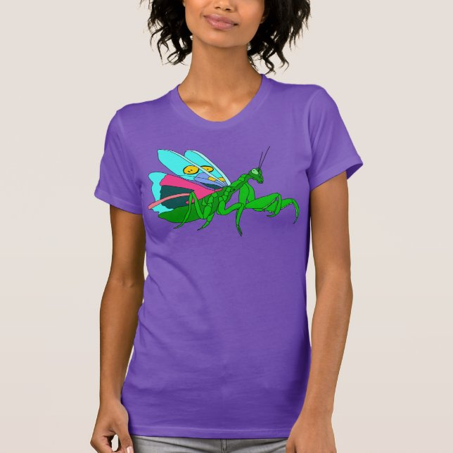 Camiseta Mantis de oración colorida (Anverso)