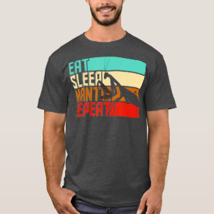 Camiseta Mantis de repetición del sueño de la comida vintag