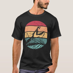 Camiseta Mantis Entomólogo Retro Sunset Mantis