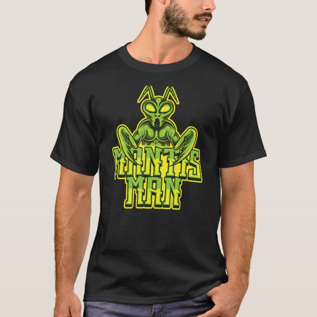 Camiseta Mantis Hombre Entomología Entomólogo Oración de In (Anverso)