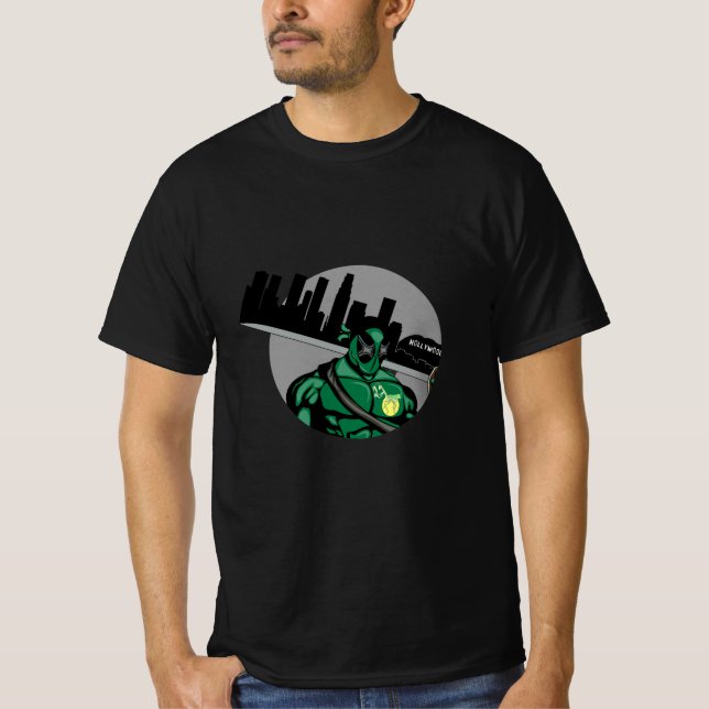 Camiseta Mantis Man: Dios Esmeralda (Anverso)