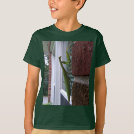 Camiseta Mantis religiosa en pared de ladrillo