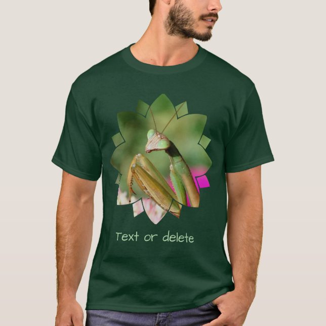 Camiseta Mantis religiosa insecto personalizado (Anverso)