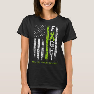 Camiseta Mantle Cell Lymphoma Warrior Bandera De Ee. Uu.