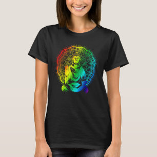 Camiseta Mantra Budismo Espiritual Mandato colorido