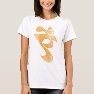 Camiseta Mantra de Saraswati Bija de la alheña de Paisley