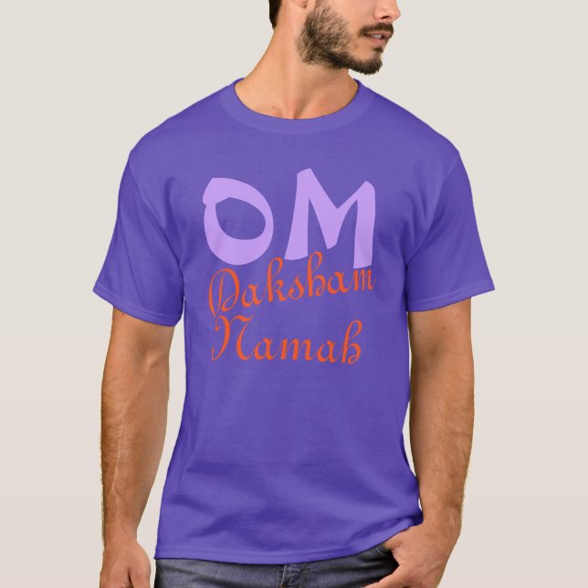 Camiseta Mantra: OM Daksham Namah (Anverso)