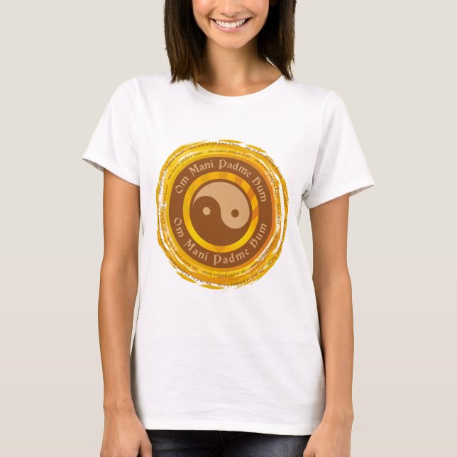 Camiseta Mantra tibetano Yin Yang (Anverso)