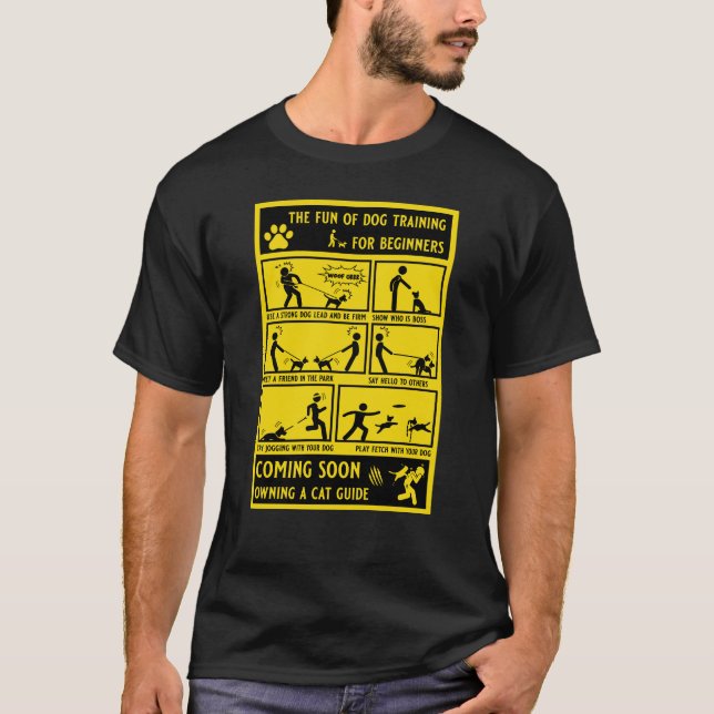 Camiseta Manual de instrucciones de entrenamiento de perros (Anverso)
