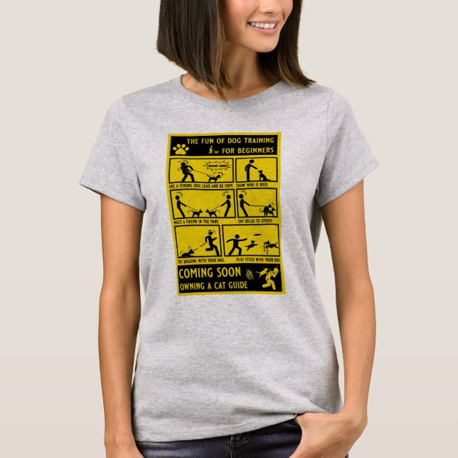 Camiseta Manual de instrucciones de entrenamiento de perros (Anverso)