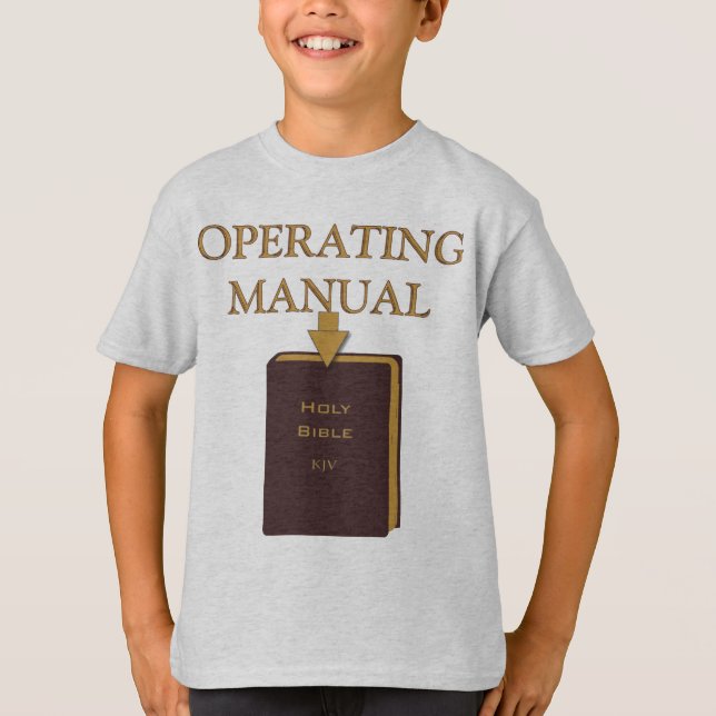 Camiseta Manual de instrucciones de la Sagrada Biblia - (Anverso)